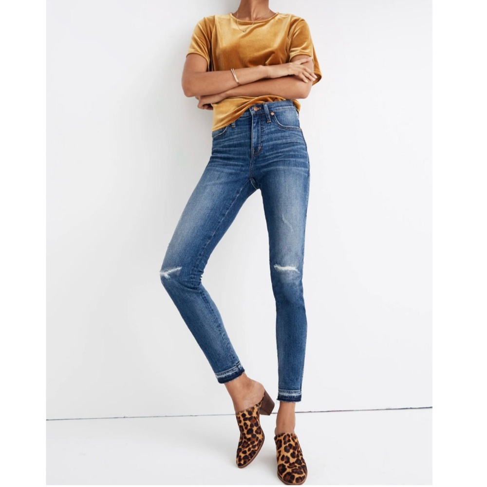 Madewell | 9” High Rise Skinny Casual Distressed Jeans Size 30